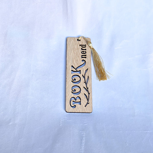 Oak Veneer Bookmarks - Laser Cut Text and design