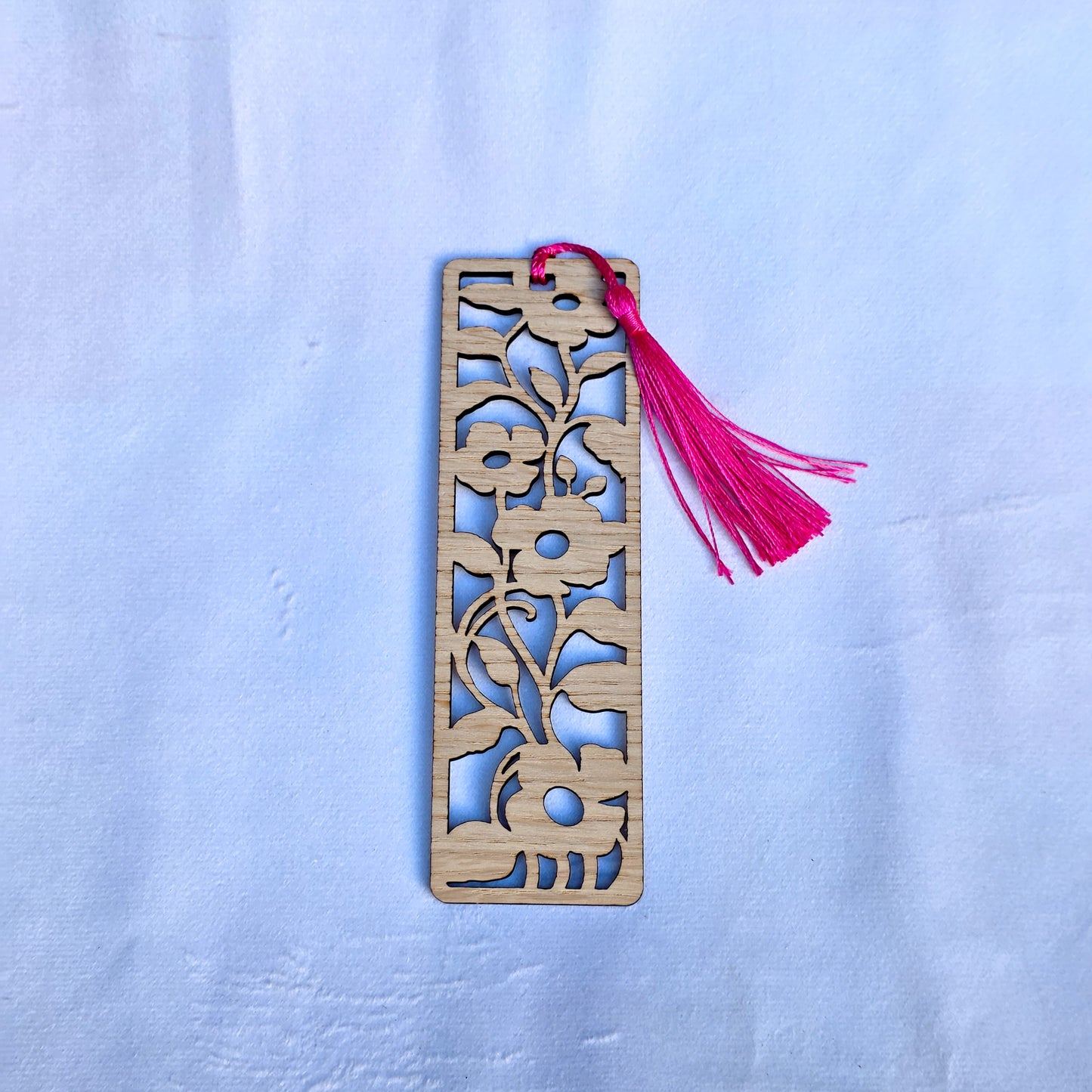 Oak Veneer Bookmarks - Laser Cut Text and design