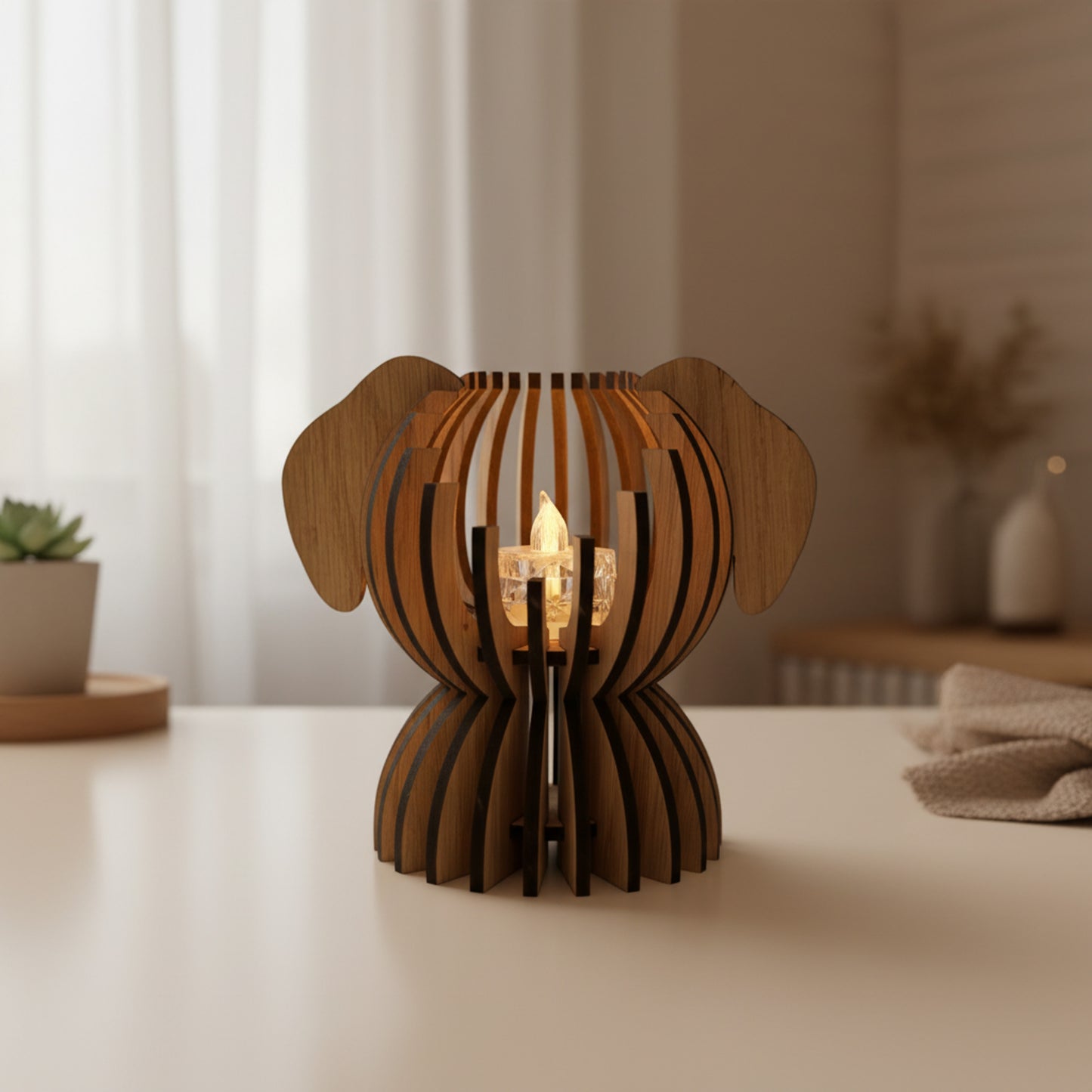 Modern Dog Tealight Holder