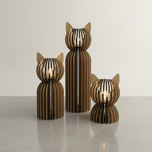 Modern Cat Tealight Holder