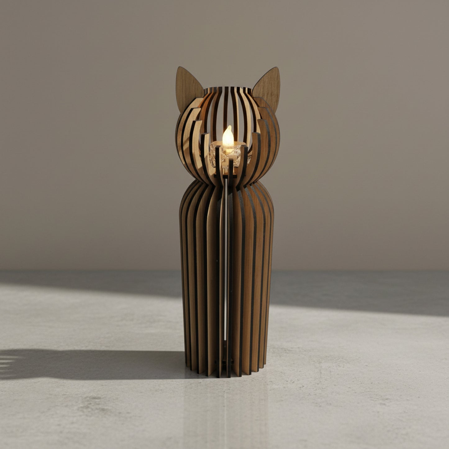 Modern Cat Tealight Holder