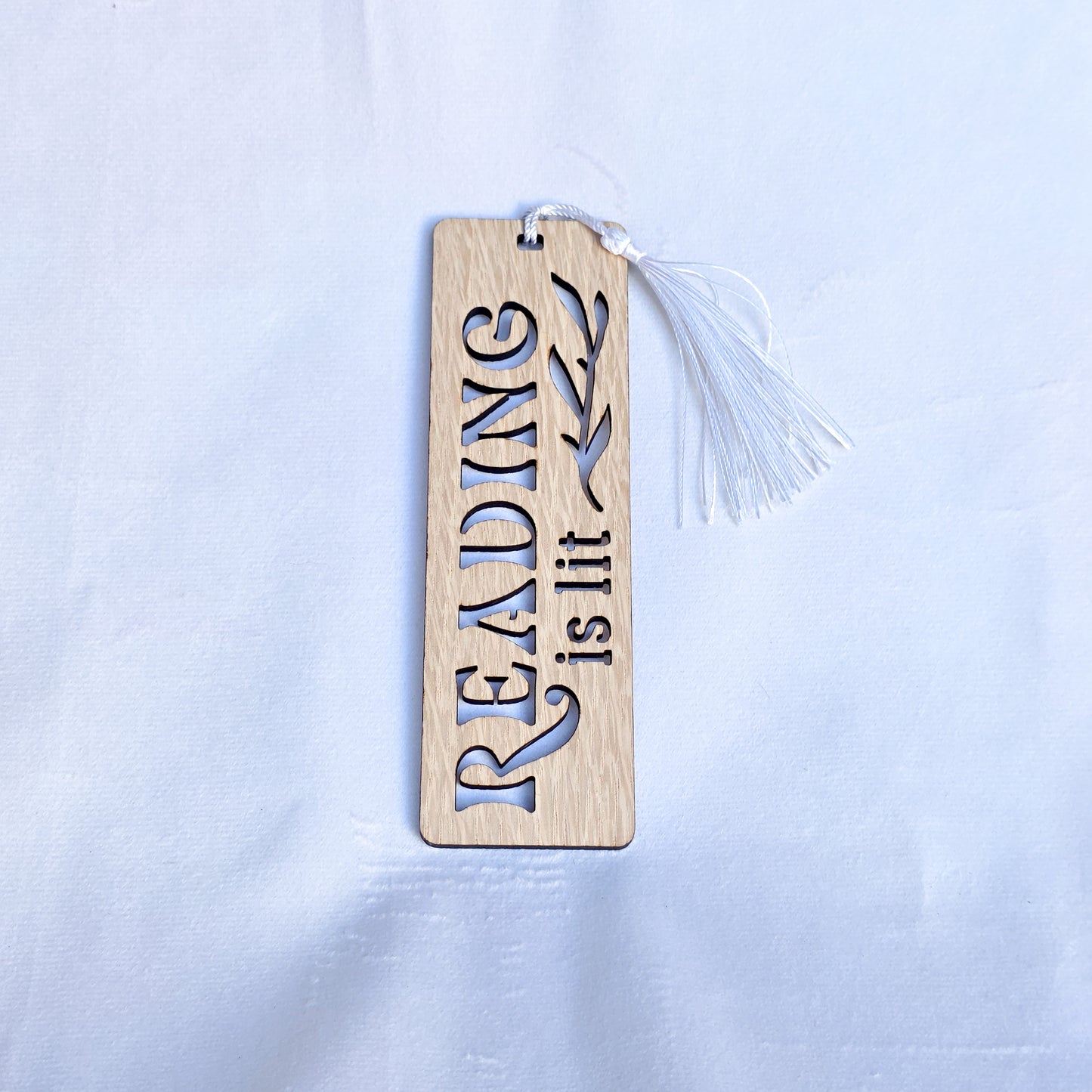 Oak Veneer Bookmarks - Laser Cut Text and design