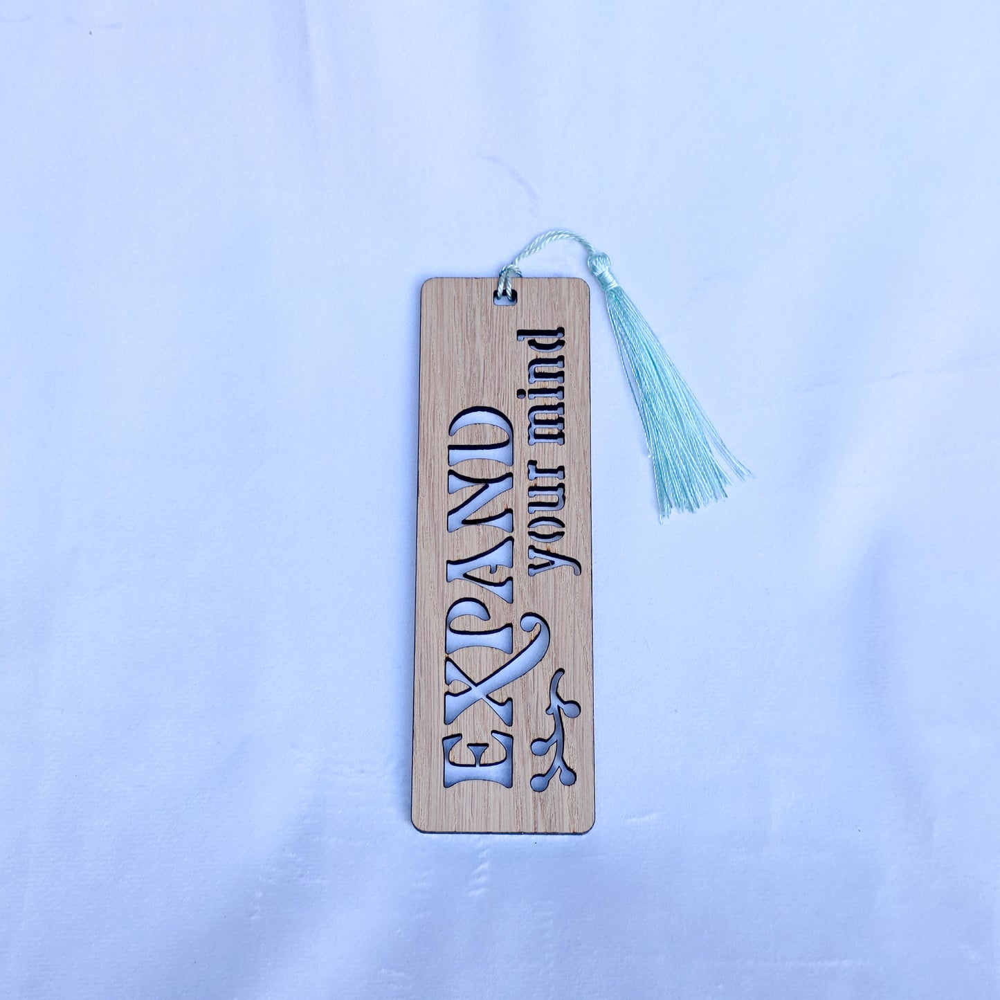Oak Veneer Bookmarks - Laser Cut Text and design