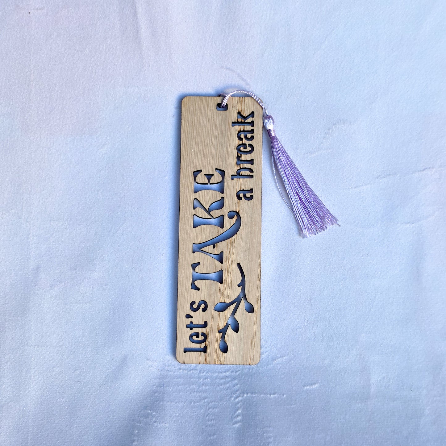 Oak Veneer Bookmarks - Laser Cut Text and design