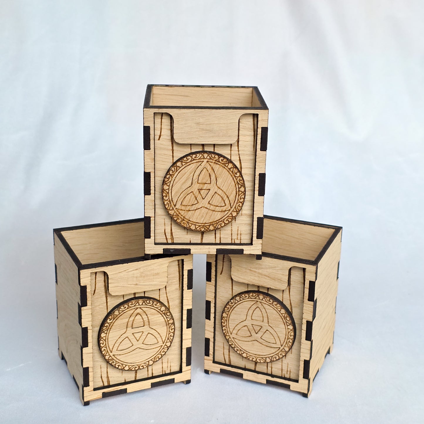 Dice Shaker/Pen Holder with Celtic Knot Design