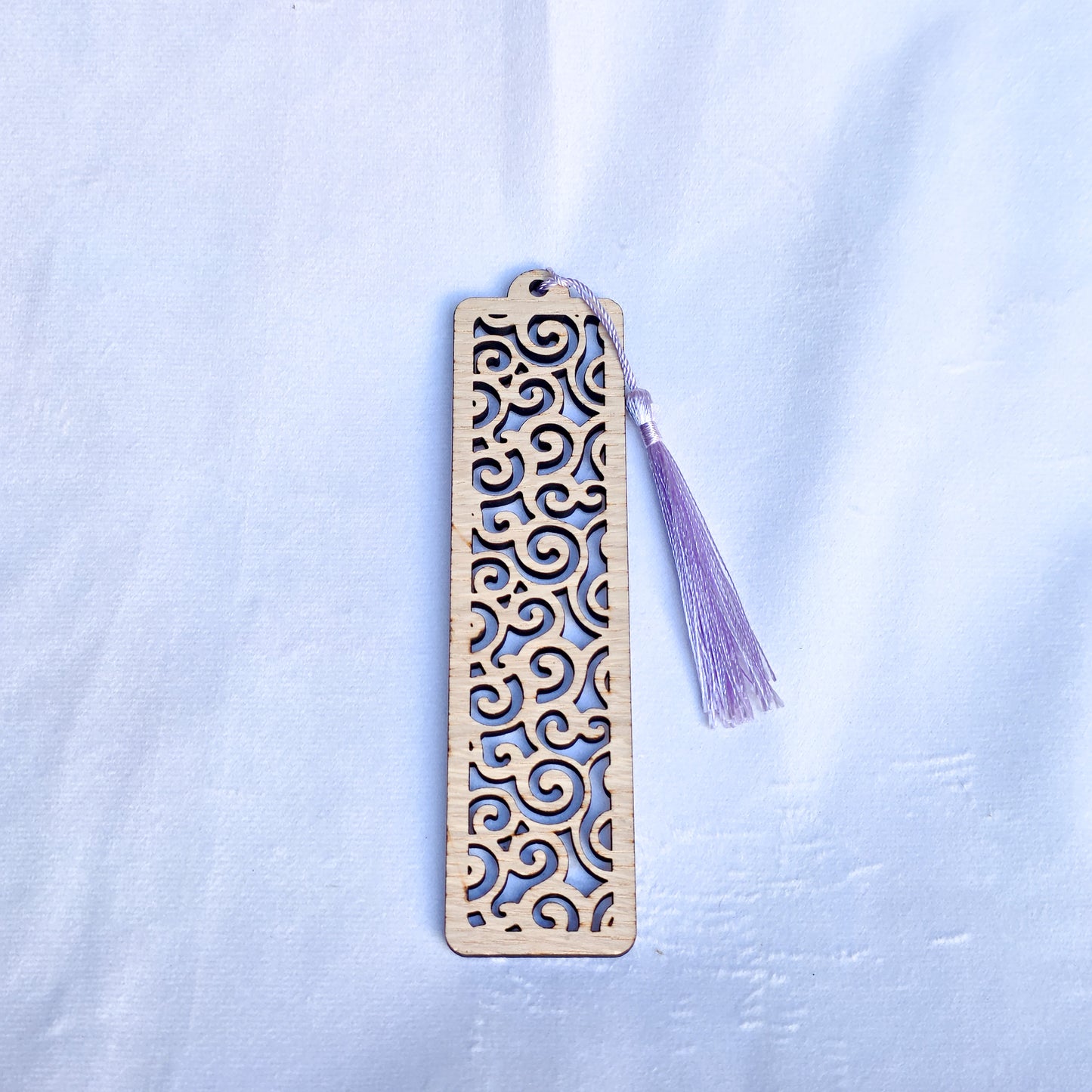 Slim Oak Veneer Patterned Bookmarks