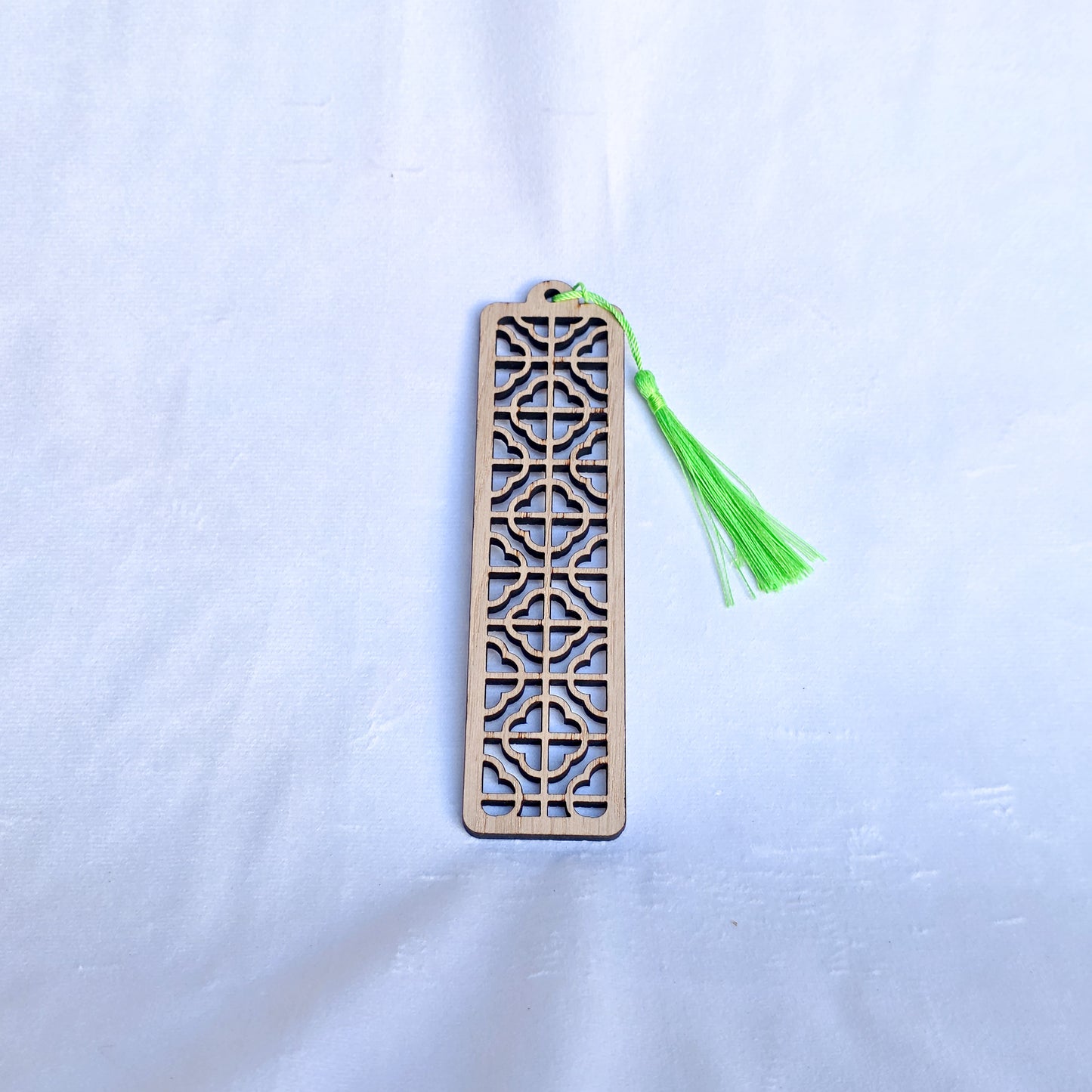 Slim Oak Veneer Patterned Bookmarks