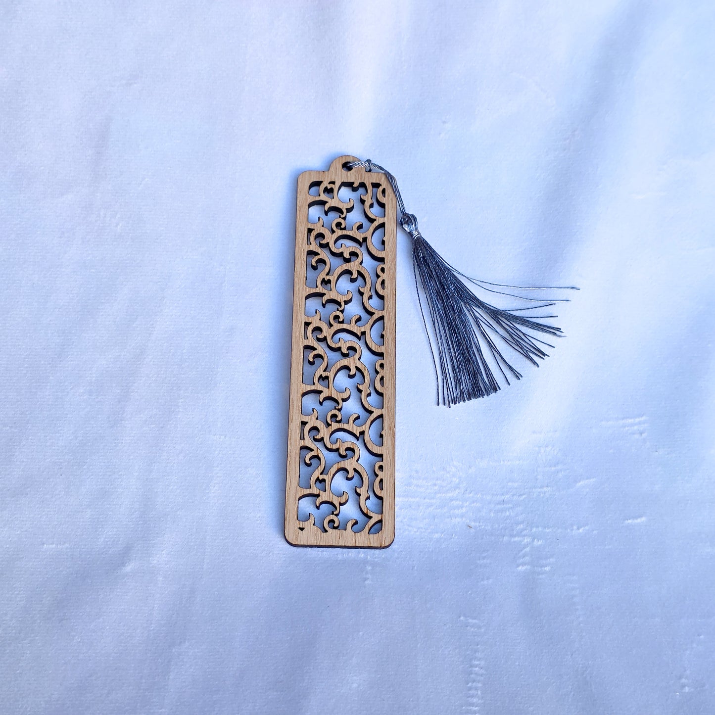 Slim Oak Veneer Patterned Bookmarks