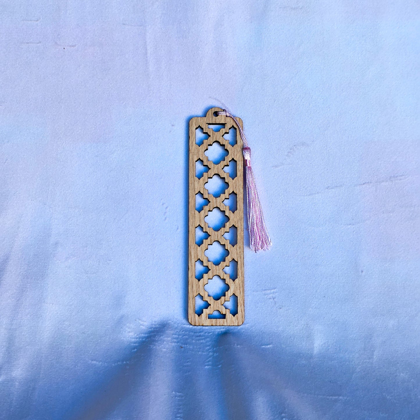 Slim Oak Veneer Patterned Bookmarks