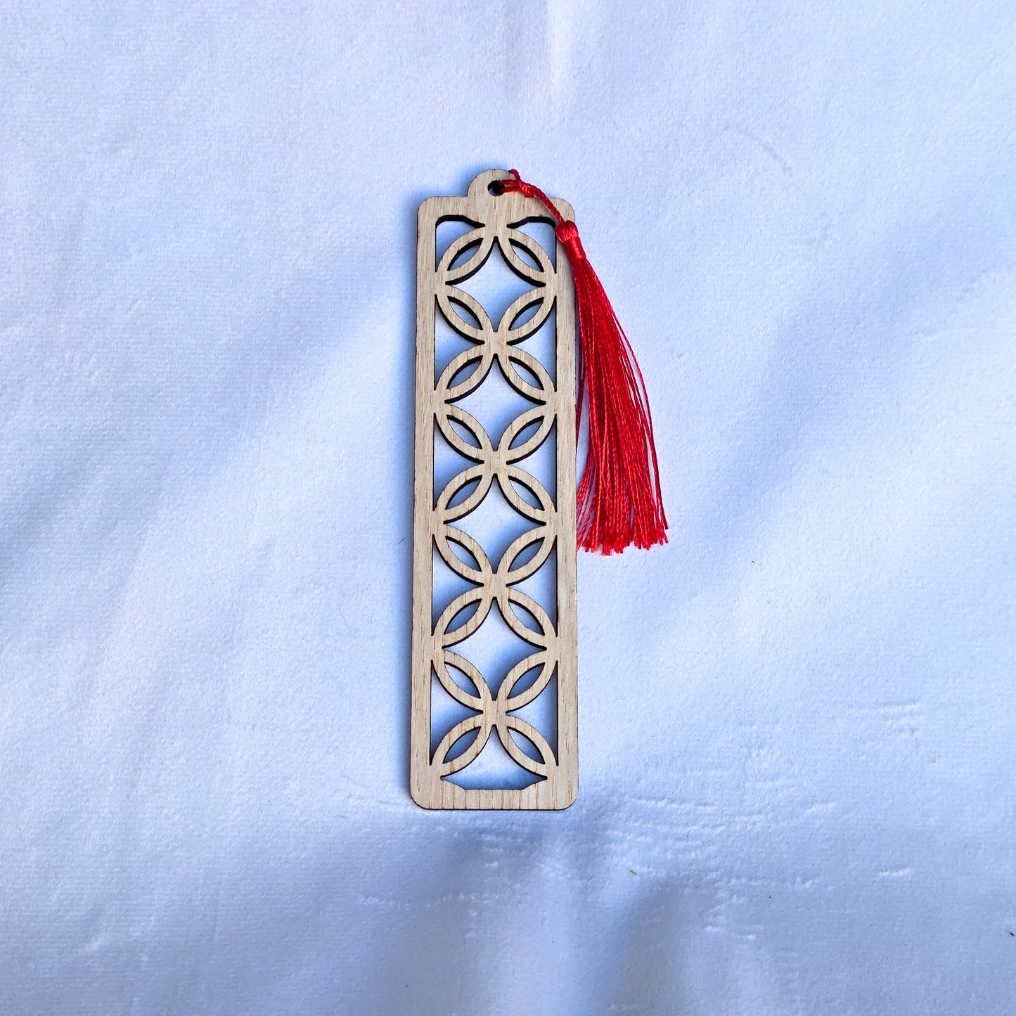 Slim Oak Veneer Patterned Bookmarks