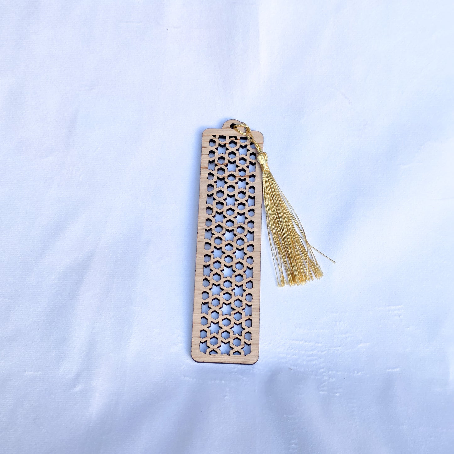 Slim Oak Veneer Patterned Bookmarks