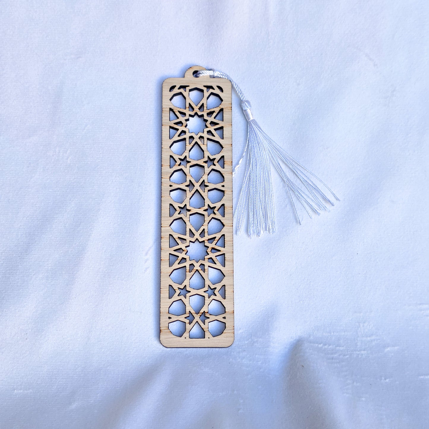 Slim Oak Veneer Patterned Bookmarks