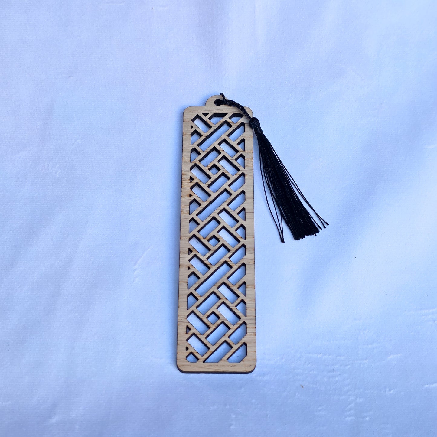 Slim Oak Veneer Patterned Bookmarks