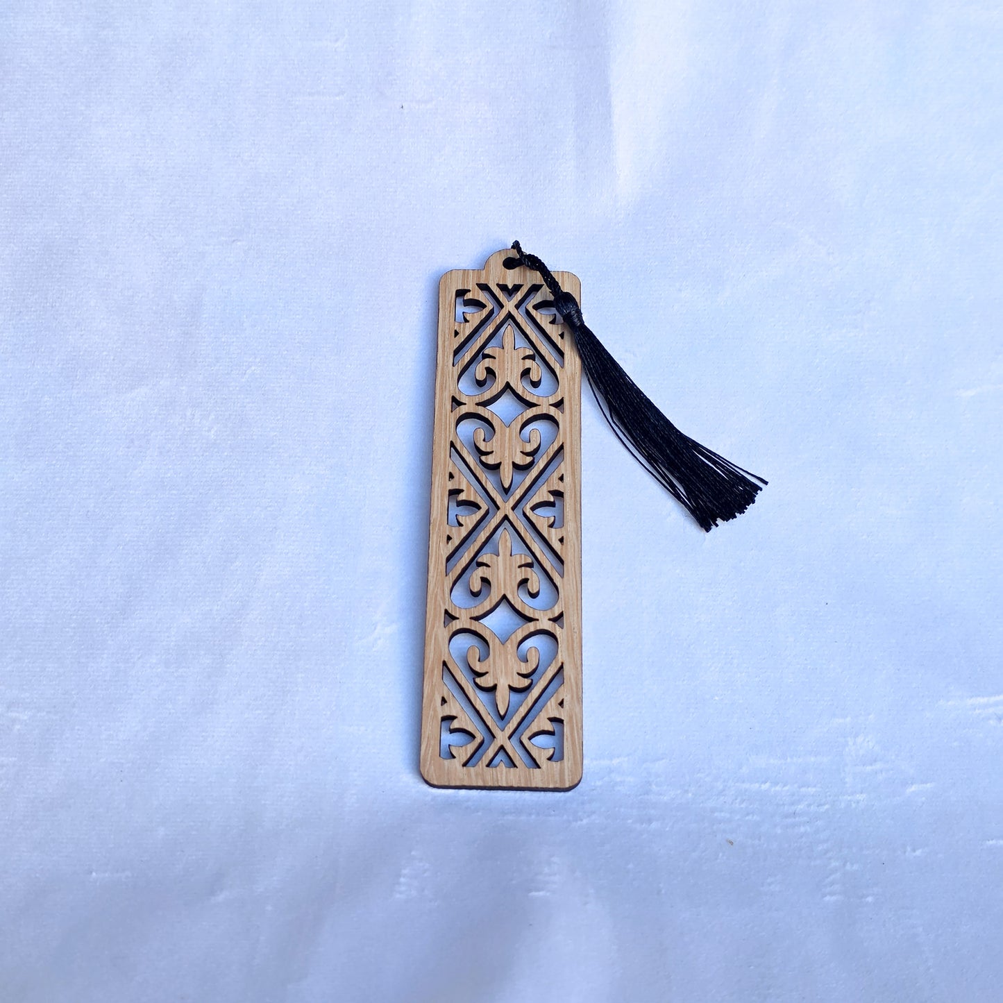 Slim Oak Veneer Patterned Bookmarks