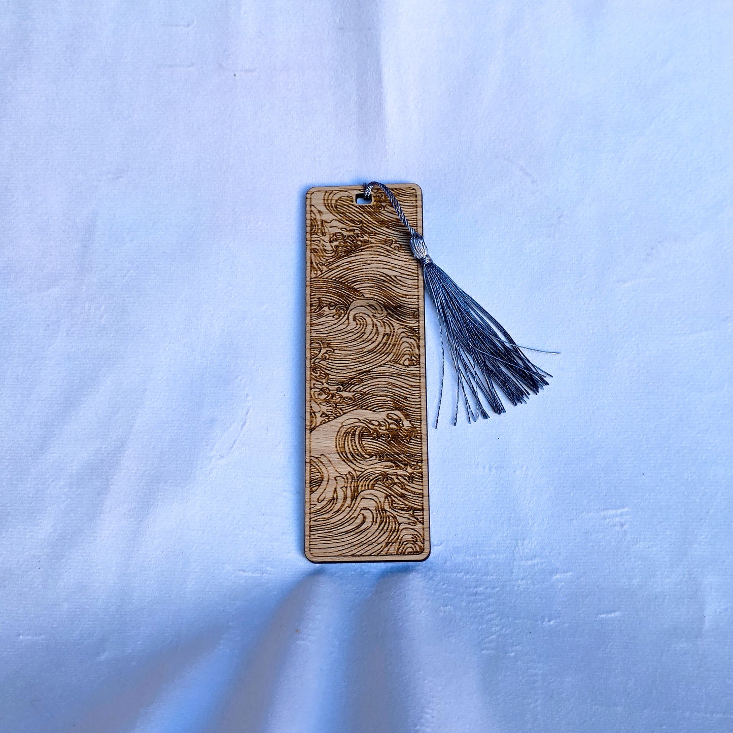 Laser Cut Oak Veneer Bookmark – Engraved Wooden Bookmark with Tassel