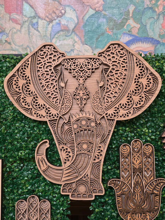 Laser Cut Elephant